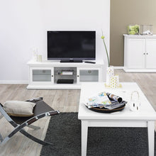 Load image into Gallery viewer, Paris TV Unit Wide 2 Doors 1 Shelf in White
