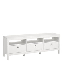 Load image into Gallery viewer, Madrid TV Unit 3 Drawers in White
