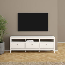 Load image into Gallery viewer, Madrid TV Unit 3 Drawers in White
