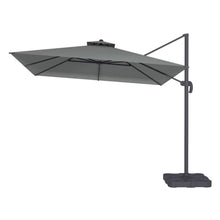 Load image into Gallery viewer, 3x3m Grey Square Cantilever Parasol with Base and Cover Included
