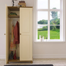 Load image into Gallery viewer, Richmond 2 Door Wardrobe in Cream &amp; Pine
