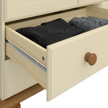 Load image into Gallery viewer, Richmond 3 Door 4 Drawers Wardrobe in Cream &amp; Pine
