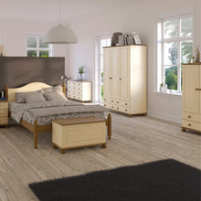 Load image into Gallery viewer, Richmond 3 Door 4 Drawers Wardrobe in Cream &amp; Pine
