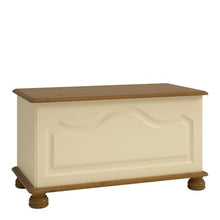 Load image into Gallery viewer, Richmond Ottoman in Cream &amp; Pine
