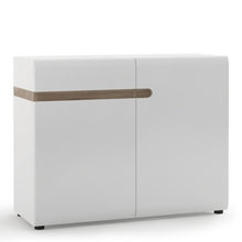 Load image into Gallery viewer, Chelsea Living 1 Drawer 2 Door Sideboard in White With a Truffle Oak Trim
