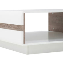 Load image into Gallery viewer, Chelsea Living Small Designer Coffee Table in white with an Truffle Oak Trim
