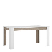 Load image into Gallery viewer, Chelsea Living Extending Dining Table in White With a Truffle Oak Trim
