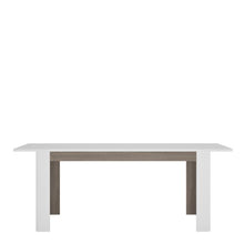 Load image into Gallery viewer, Chelsea Living Extending Dining Table in White With a Truffle Oak Trim
