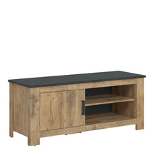 Load image into Gallery viewer, Rapallo 1 door 138 cm TV cabinet in Chestnut and Matera Grey
