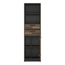 Load image into Gallery viewer, Brooklyn Bookcase in Walnut and Dark Matera Grey
