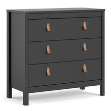 Load image into Gallery viewer, Barcelona Chest 3 drawers in Matt Black
