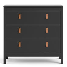 Load image into Gallery viewer, Barcelona Chest 3 drawers in Matt Black
