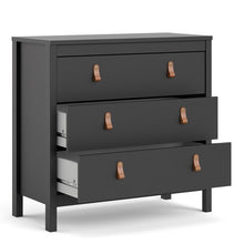 Load image into Gallery viewer, Barcelona Chest 3 drawers in Matt Black
