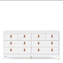 Load image into Gallery viewer, Barcelona Double dresser 4+4 drawers in White
