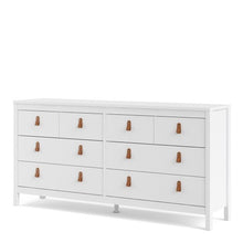 Load image into Gallery viewer, Barcelona Double dresser 4+4 drawers in White
