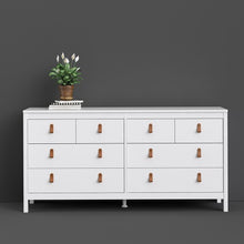 Load image into Gallery viewer, Barcelona Double dresser 4+4 drawers in White
