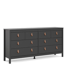 Load image into Gallery viewer, Barcelona Double dresser 4+4 drawers in Matt Black
