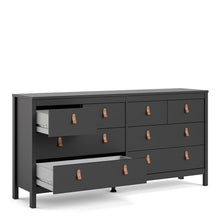 Load image into Gallery viewer, Barcelona Double dresser 4+4 drawers in Matt Black
