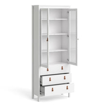 Load image into Gallery viewer, Barcelona China Cabinet 2 Doors W/Glass + 3 Drawers in White
