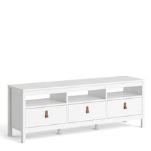 Load image into Gallery viewer, Barcelona TV Unit - 3 Drawers in White
