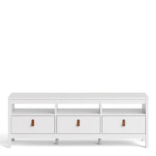 Load image into Gallery viewer, Barcelona TV Unit - 3 Drawers in White
