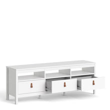 Load image into Gallery viewer, Barcelona TV Unit - 3 Drawers in White
