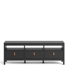 Load image into Gallery viewer, Barcelona TV Unit - 3 Drawers in Matt Black
