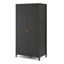 Load image into Gallery viewer, Barcelona Wardrobe with 2 doors in Matt Black
