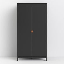 Load image into Gallery viewer, Barcelona Wardrobe with 2 doors in Matt Black
