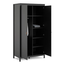 Load image into Gallery viewer, Barcelona Wardrobe with 2 doors in Matt Black
