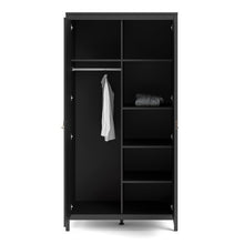 Load image into Gallery viewer, Barcelona Wardrobe with 2 doors in Matt Black
