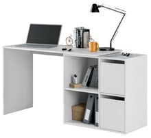 Load image into Gallery viewer, Cheltenham- White Reversible Desk with Storage
