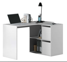 Load image into Gallery viewer, Cheltenham- White Reversible Desk with Storage
