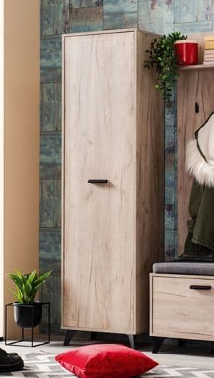 Barlow - Oak Slim Wardrobe