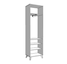 Load image into Gallery viewer, Barlow - Oak Slim Wardrobe
