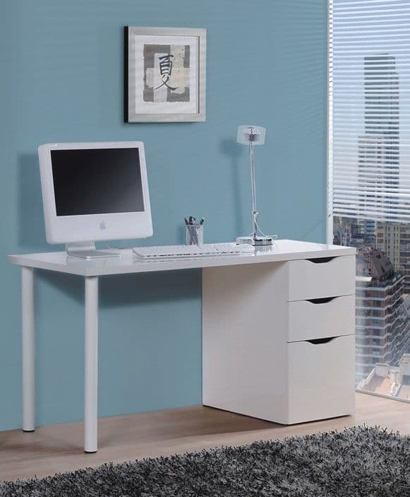 Blanca White Gloss Desk