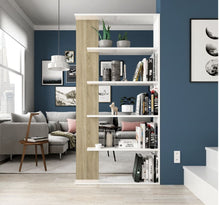 Load image into Gallery viewer, Emila White and Oak Effect Bookcase
