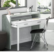 Load image into Gallery viewer, Perugia - Artic Concrete Grey And White Desk/Dressing Table or Console Table
