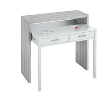 Load image into Gallery viewer, Perugia - Artic Concrete Grey And White Desk/Dressing Table or Console Table
