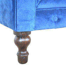 Load image into Gallery viewer, Royal Blue Velvet Chesterfield Sofa
