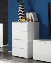 Load image into Gallery viewer, Thira White High Gloss Chest of Drawers
